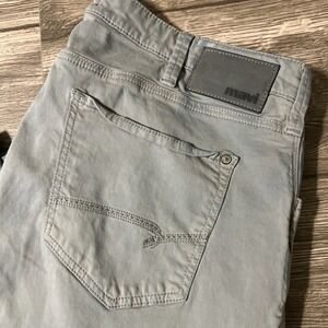 Mavi Zach Straight Leg Stretch Gray Chino Jean Pants Men's Size 38x30